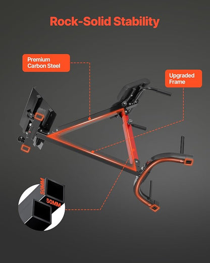 VEVOR Multi-Functional Weight Bench for Full Body Workout, Roman Chair Hyperextension Bench, Adjustable & Foldable Equipment for Back Arm Core Ab Workout, Sit Up Exercise Machine for Home Gym