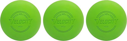 Velocity Lacrosse Balls - 1, 2, 3, 6, 12, 18, 24, 36, 60 and 120 Packs - for Practice, Official NFHS and College Approved Size