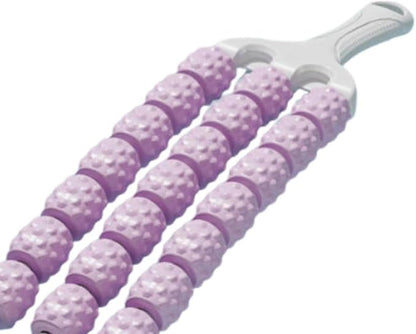 YIJU Muscle Roller Stick Body Massage Stick Portable Multiuse Comfortable Massage Roller Home Gym for Travel Park Garden Fitness, Purple