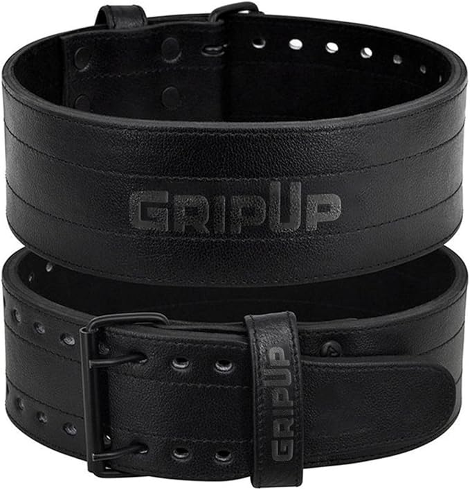 Powerlifting Belt 10mm Thick Genuine Leather 4” Heavy Weight lifting Gym Belt Back Support Strength Training Squats Workouts Fitness Bodybuilding Deadlifts Weightlifting Men Women