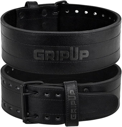 Powerlifting Belt 10mm Thick Genuine Leather 4” Heavy Weight lifting Gym Belt Back Support Strength Training Squats Workouts Fitness Bodybuilding Deadlifts Weightlifting Men Women