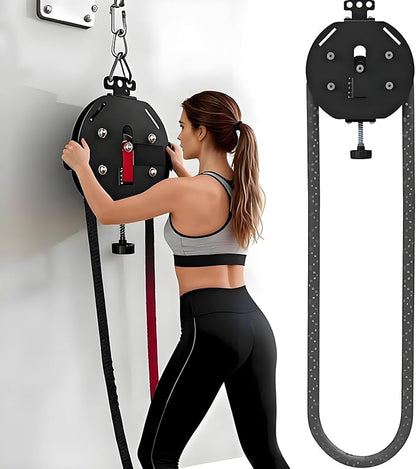 Ultimate Portable Home Gym: Endless Rope Trainer & Cable Pulley System, Adjustable Tension for Upper/Lower Body, Core, Grip Training, Perfect for Small Spaces & Travel
