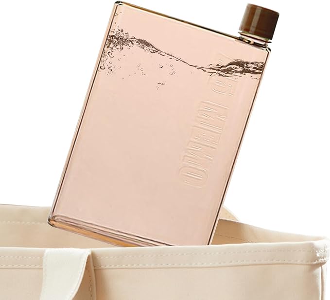 Purse Water Bottle | Portable Flat Water Bottles for Travel - Leak Proof Reusable Paper Pad Water Bottle Sports, Camping, Gym, Fitness, Outdoor
