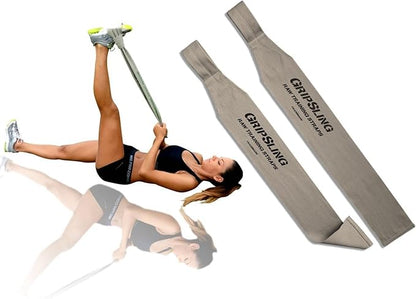 GripSling Raw Training Straps for Bodyweight Strength Training and Calisthenics Exercise, Fitness, and More - Perfect for Home, Gym, Traveling, and Outdoor Workouts - 2 Piece Standard Straps