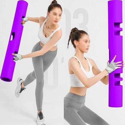 Multicolor 4 to 12kg Fitness Tube Portable Durable Training Rubber Weight Bar Weight Bearing Fitness TPR Barrel for Loaded Movement Training