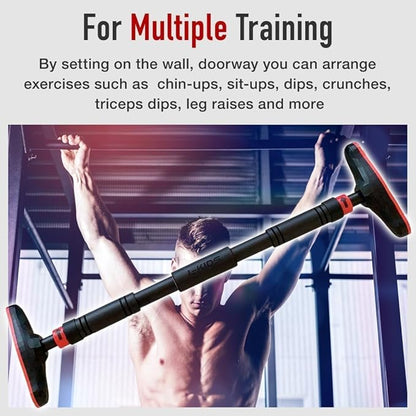 Japard Pull Up Bar for Doorway, Sportneer, Adjustable Door Frame 27"-41" Width, No-Damage Hanging Equipment for Home Gym, Workout, Training, 440 LBS