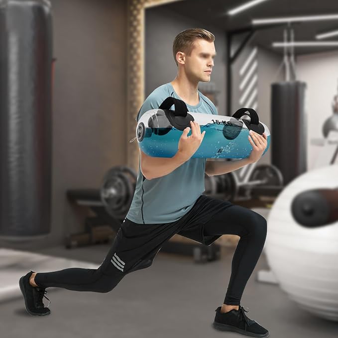 Water Weights Aqua Bag, 25Kg/55lbs Training Power Bag Filled Hydro Core Training Bag Portable Stability Fitness Equipment for Gyms, Homes, Sports Halls