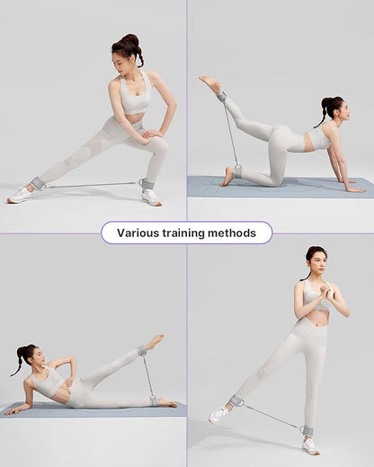 YOTTOY Ankle Resistance Bands with Cuffs, Adjustable Ankle Straps for Leg & Glute Workout, Butt Exercise Bands for Cable Machines Women, Perfect for Hip Fitness & Booty Training