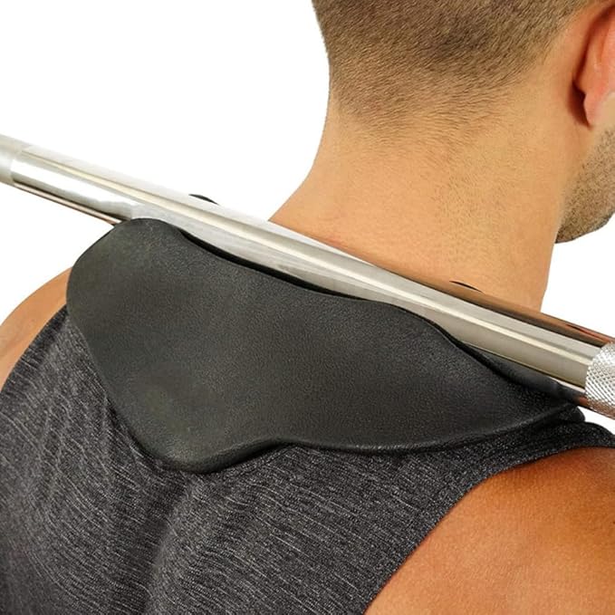 Barbell Neck Pad - Soft Barbell Squat Pad - Neck & Shoulder Protective Pad - Weight Lifting Shoulder Neck Pad - Support Protector - Barbell Bar Fitness Mat(Black)