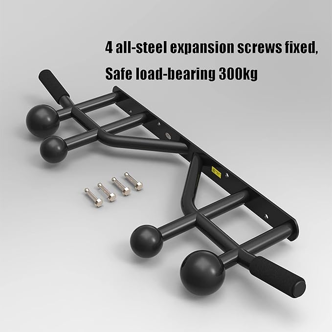 Strength Training Horizontal Bar, Indoor and Outdoor Fitness Pull-up Bar, Stable Weight-Bearing 300kg, for Home Gym Wall-Mounted Installation