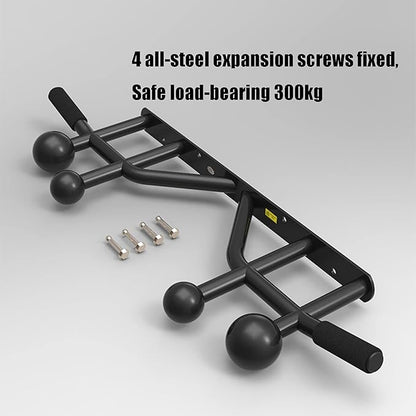 Strength Training Horizontal Bar, Indoor and Outdoor Fitness Pull-up Bar, Stable Weight-Bearing 300kg, for Home Gym Wall-Mounted Installation