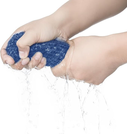 6 Pack Washcloth Set Towels - Quick Drying & Absorbent Microfiber Gym Towels 13x13 inches - Lightweight & Thin Yoga Towels - Multi-Purpose Camping Towels for SPA, Hotel & Bathroom, Blue