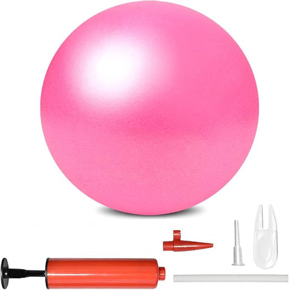 Mini Pilates Exercise Yoga Ball, 9 Inch Small Inflatable Exercise Yoga Ball,Core Training and Physical Therapy Equipment, with Pump