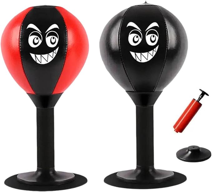 Rage Bag,Desktop Punching Bag Stress Relief for All Ages,2026 Strong Suction Cup Desk Boxing Punch Ball,Table Boxing Speed Ball for Home Office Table Counters,for Christmas, Winter