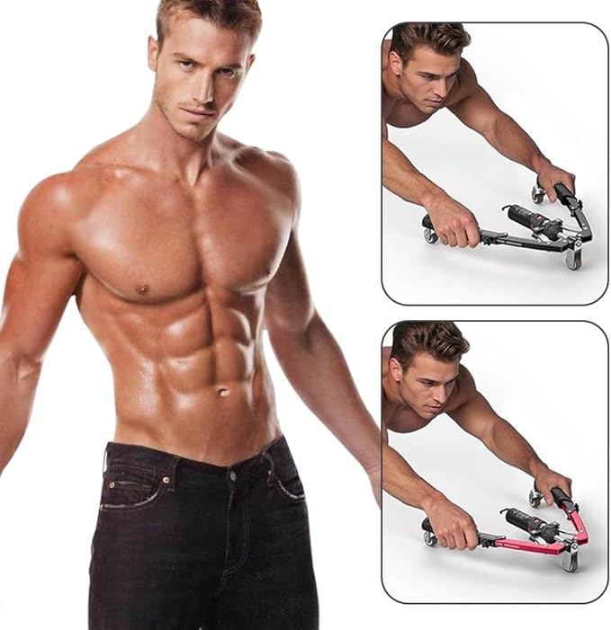 Core Flex Twister Pro Chest Press Machine 3-in-1 Hydraulic Ab Wheel Arm Exerciser with Adjustable Resistance 22–440 Lbs for Full-Body Strength Training