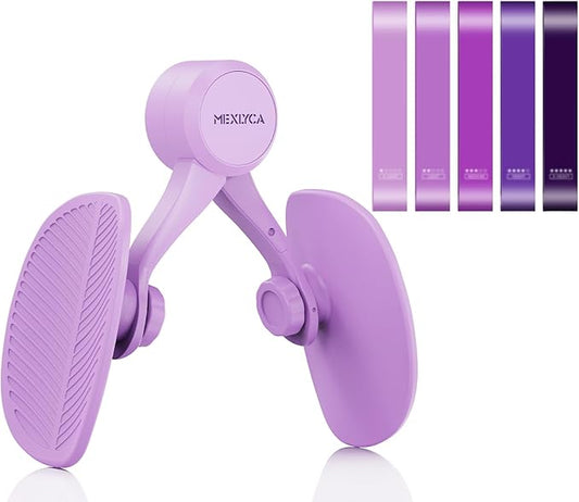 Thigh Trainer, Pelvic Floor Muscle Trainer Adjustable Resistance Inner Thigh Exerciser, Kegel Trainer for Postpartum Rehabilitation 20LB Resistance Band Pelvic Floor Strengthening