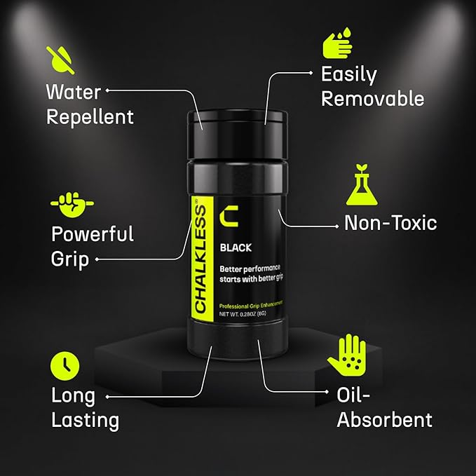 Chalkless Grip Enhancer – Premium Liquid Chalk Alternative & Less Mess Hand Chalk for Bouldering, Baseball, Tennis, Football, Archery, Golf, and More, Non-Toxic Long-Lasting & Reliable