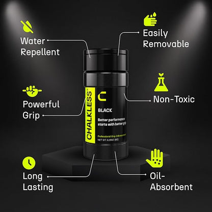 Chalkless Grip Enhancer – Premium Liquid Chalk Alternative & Less Mess Hand Chalk for Bouldering, Baseball, Tennis, Football, Archery, Golf, and More, Non-Toxic Long-Lasting & Reliable
