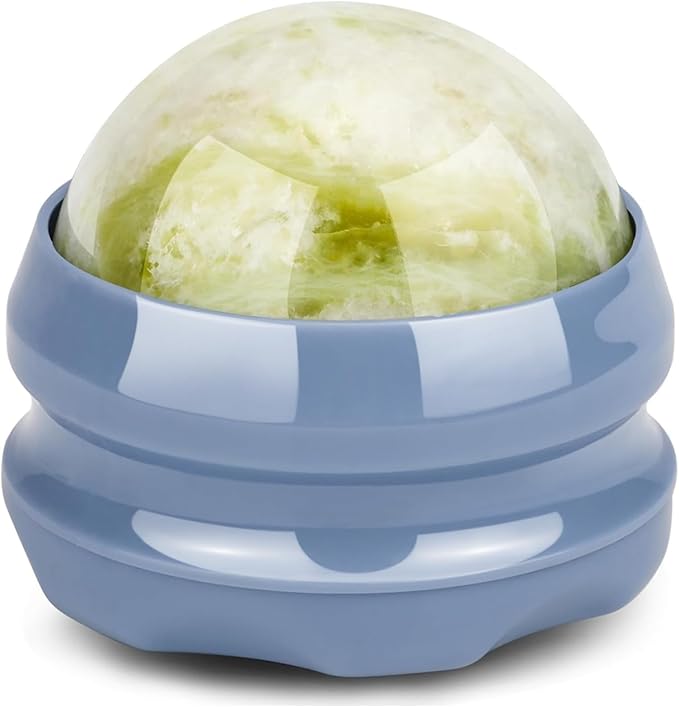ideayard Massage Stone Jade Ball for Full Body Massage Lacrosse Ball Massager, Back Massage Tool, Self Massage Ball for Sore Muscle