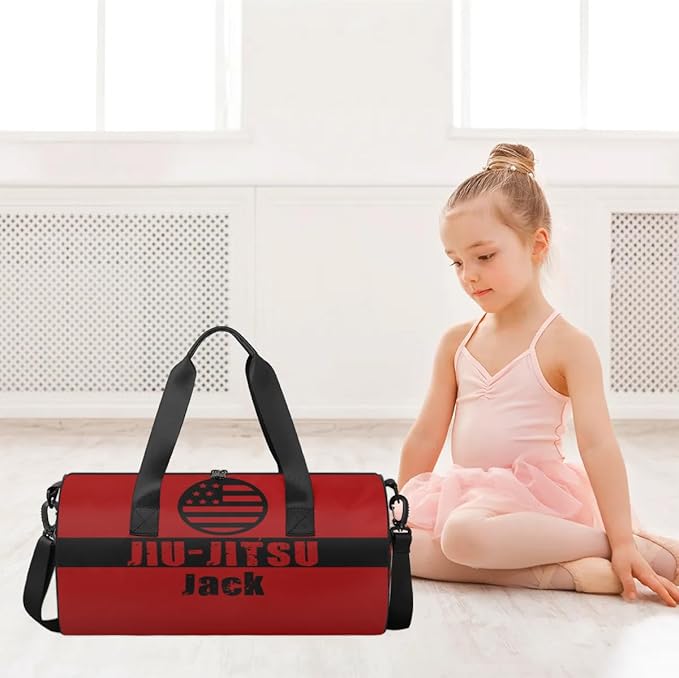 Personalized-Martial-Arts-Gear-Bag for Karate Teakwondo, Custom Jiujitsu Bag for Boys, Karate Teakwondo Bag for Gear Waterproof Lightweight Large USA