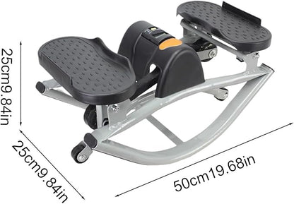 Rock Stepper Machine | Workout Equipment,Compact Side-to-Side Steppers,for Home Apartment Dorm Office Gym Legs Abs Glutes Women Men