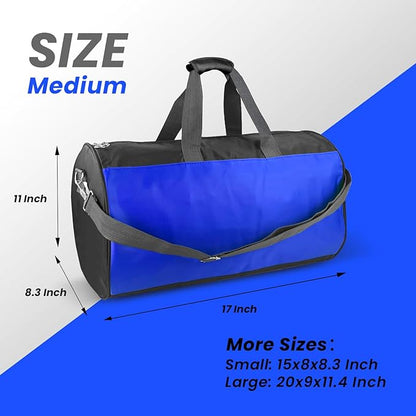 C&F BOGMOST Travel Duffel Bag Large Foldable Waterproof Gym Bag for Gym Beach Swim Bag Men Women Duffle Bag Lightweight Oxford Cloth Sports Bag -Blue