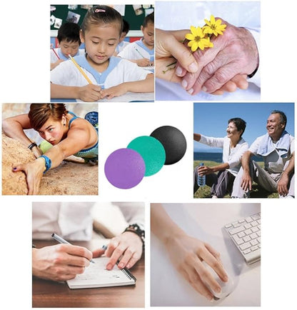 3 Resistance Levels Hand Exercise Balls, Sticky Stress Relief Balls for Adults, Squeeze Balls for Physical Therapy, Hand Grip Strength Trainer, Wrist Forearm Finger Exerciser