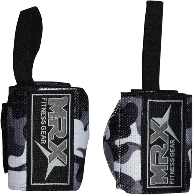 MRX Weight Lifting Wrist Wraps for Wrist Support Lifting Straps Gym Bodybuilding Training Workout for Men and Women