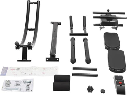 Ab Trainer Abdominal, Ab Workout Equipment w/LED Monitor & Silent Roller, Ab Crunch Machine, Foldable Abdominal Trainer, Waist Cruncher Core Toner for Gym, Home, Company, Black