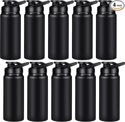 CHENGU Water Bottle Bulk 20 oz Aluminum Reusable Bottles Lightweight Snap Lid Water Cups Easy Carry Leak Proof Travel Tumbler for Gym Sports Camping Hiking Fishing