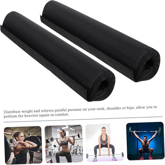 2pcs Barbell Pad Neck Support Squat Protector Thickened Cushion for Shoulder Comfort during Weightlifting and Fitness Workouts for Squats Lunges and Hip Thrusts