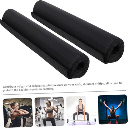 2pcs Barbell Pad Neck Support Squat Protector Thickened Cushion for Shoulder Comfort during Weightlifting and Fitness Workouts for Squats Lunges and Hip Thrusts
