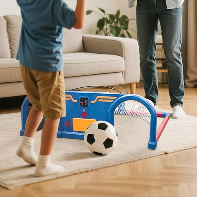 Automatic Training Football Reaction Machine, Great Fitness Duo for Parents Children, Lights-Up Rhythm Kicking, Suitable for Indoor and Outdoor Soccer.(A,80.5 * 42 * 23cm)