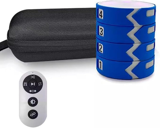 Reaction Training Light, Flash Reflex Speed Agile Reaction Equipment, with Remote Control, 4 Modes & 4 Light Color, Sensing Distance 10cm, for Soccer Baseball Basket Ball