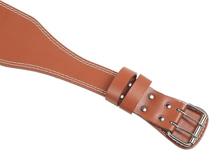Huleo Weight Lifting Belt, Waist Sports Belts stabilize The Spine for Men for Squats Brown