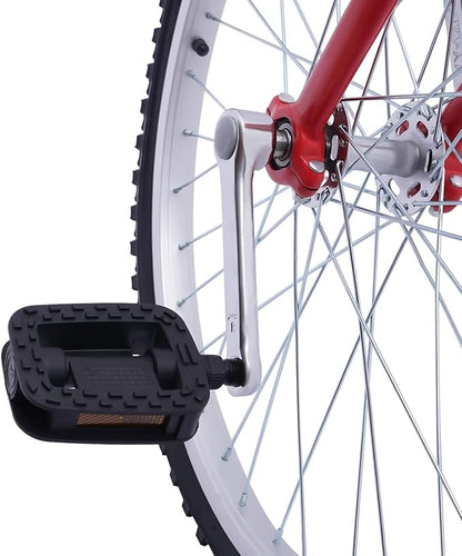 16/24 Inch Wheel Unicycle with Steel Rim, Unicycle Electric Wheel Skidproof Mountain Tire Cycling Sports Exercise with Adjustable Seat, Adults Kids Outdoor Sports Fitness Exercise Tool