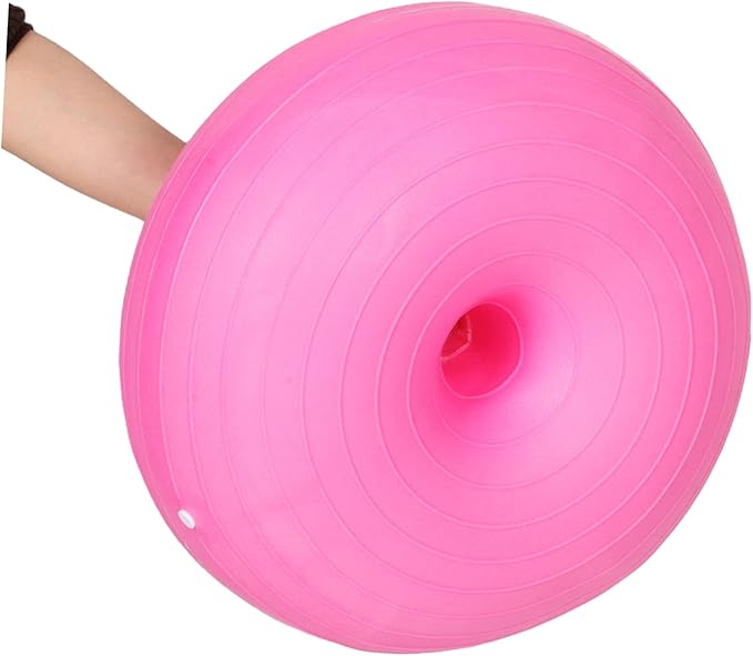 balacoo Yoga Ball Fitness Donut Design Half Ball for Pregnancy Reinforced Balance Trainer