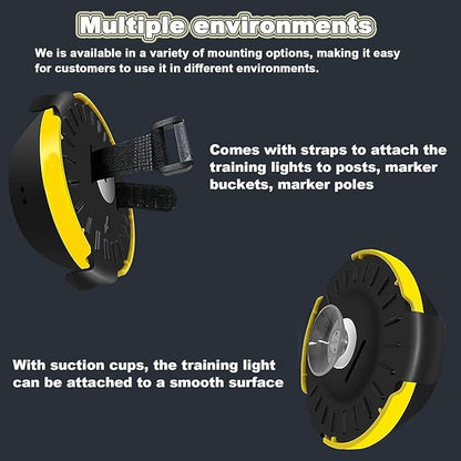 Reaction Light Training, Reaction Training and Flash Reflex LED Light, Training Agility and Reaction Time, Suitable for Football, Boxing, Basketball (4lights)
