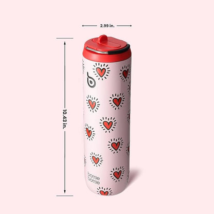 BOTTLE BOTTLE Insulated Water Bottle 24oz with Straw Lid and Handle for Sports Travel Gym Stainless Steel Water Bottles Double-Wall Vacuum Metal Leak Proof BPA-Free