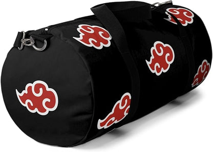 Anime Gym Bag for Women Men - Large Capacity Waterproof Workout Fitness Travel Sports Bags Fashion Street Camping Expandable Carry On Duffle Bag For Couple (Red Cloud) PTY