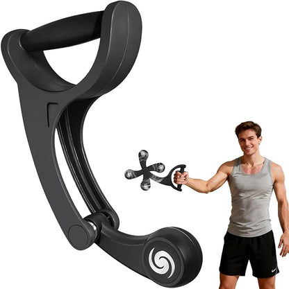 Arm Workout for Men and Women Weighted Ropeless Battle Rope for Home Gym Arm Trainer Workout Fitness Equipment 360° Hand-Crank Forearm Trainer for Full-Body HIIT, Low-Impact Aerobic Training