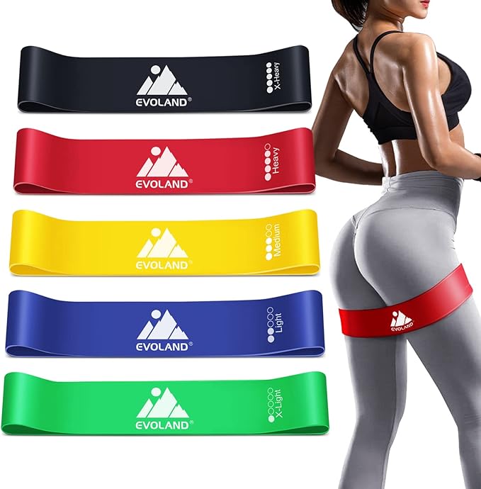 Resistance Bands Set (12pcs), Workout Bands with Handles, Door Anchor, Ankle Straps and Carry Bag, Exercise Bands for Shape Body and Home Workouts
