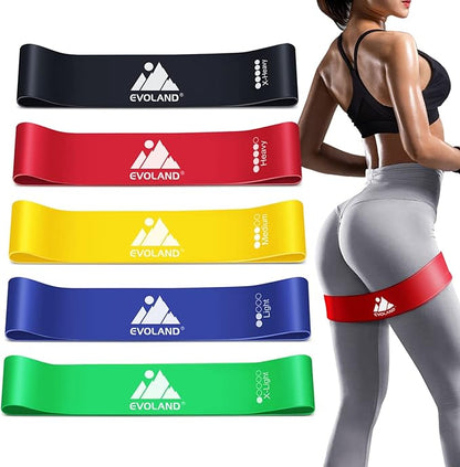 Resistance Bands Set (12pcs), Workout Bands with Handles, Door Anchor, Ankle Straps and Carry Bag, Exercise Bands for Shape Body and Home Workouts