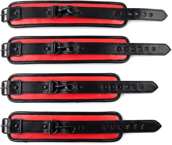 Heavy Duty Stainless Steel Expandable Spreader Bar with 4pcs PU Black--Pink Skull Pattern Detachable Adjustable Straps,Workout Bar for Home Indoor Gym Training Kit