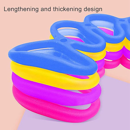 7 Ring Stretch Resistance Exercise Band, Workout Bands Yoga Stretching for Home Fitness, Foot, Leg and Arm Exerciser Stretch Band, Center Workout Walking Exercise