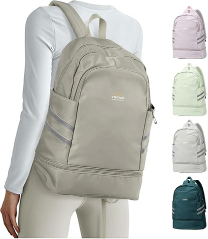 coofay Gym Backpack For Women Waterproof Backpack With Shoe Compartment Lightweight Travel Backpack Workout Sports Backpacks Large Gym Bag