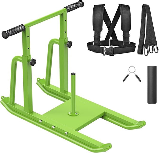 Kipika Weight Sled, Workout Sled, Fitness Strength Training Sled, Speed Training Sled for Athletic Exercise, Speed Improvement, Easily Through Obstacles, Suitable for 1" & 2" Weight Plate