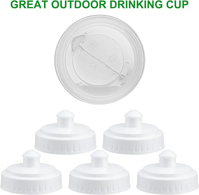 100 Pack Water Bottles Bulk 20 oz Reusable Plastic Water Bottles with Pull Top Cap Dishwasher Safe Sports Drinking Bottle for Fitness, Hiking, Cycling, or Gym Workout