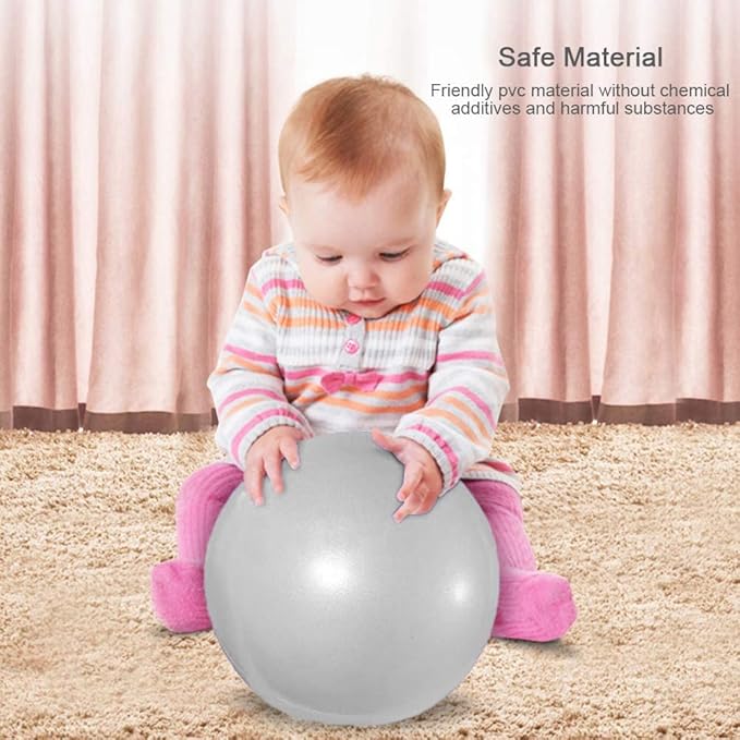 2 Pack Exercise Balls, 8-9 Inch Mini Pilates Yoga Balls, Anti-Burst Small Fitness Balls for Pilates, Yoga, Core Training and Physical Therapy, Improves Balance