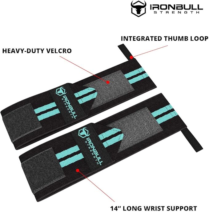 Women Wrist Wraps with Thumb Loops - 12" Professional Grade - Wrist Support Brace and Compression for Cross Training, Weight Lifting, Powerlifting, Strength Training